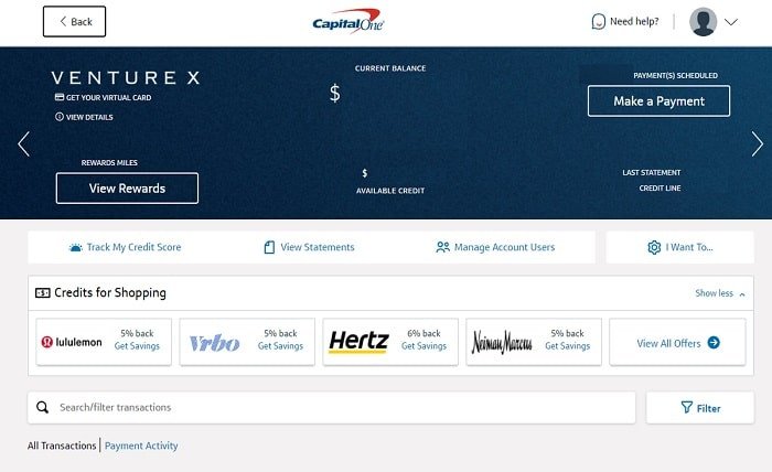 capital one venture x authorized user